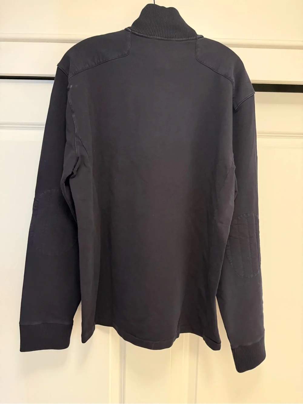 Polo Ralph Lauren Men's Navy Half-Zip Sweater with Chest Zip Pocket